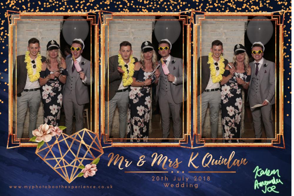 Mr & Mrs K Quinlan | View more photos from the event at gallery.myphotoboothexperience.co.uk/u/MyPhotoBoothExperienceLtd/Mr-Mrs-K-Quinlan